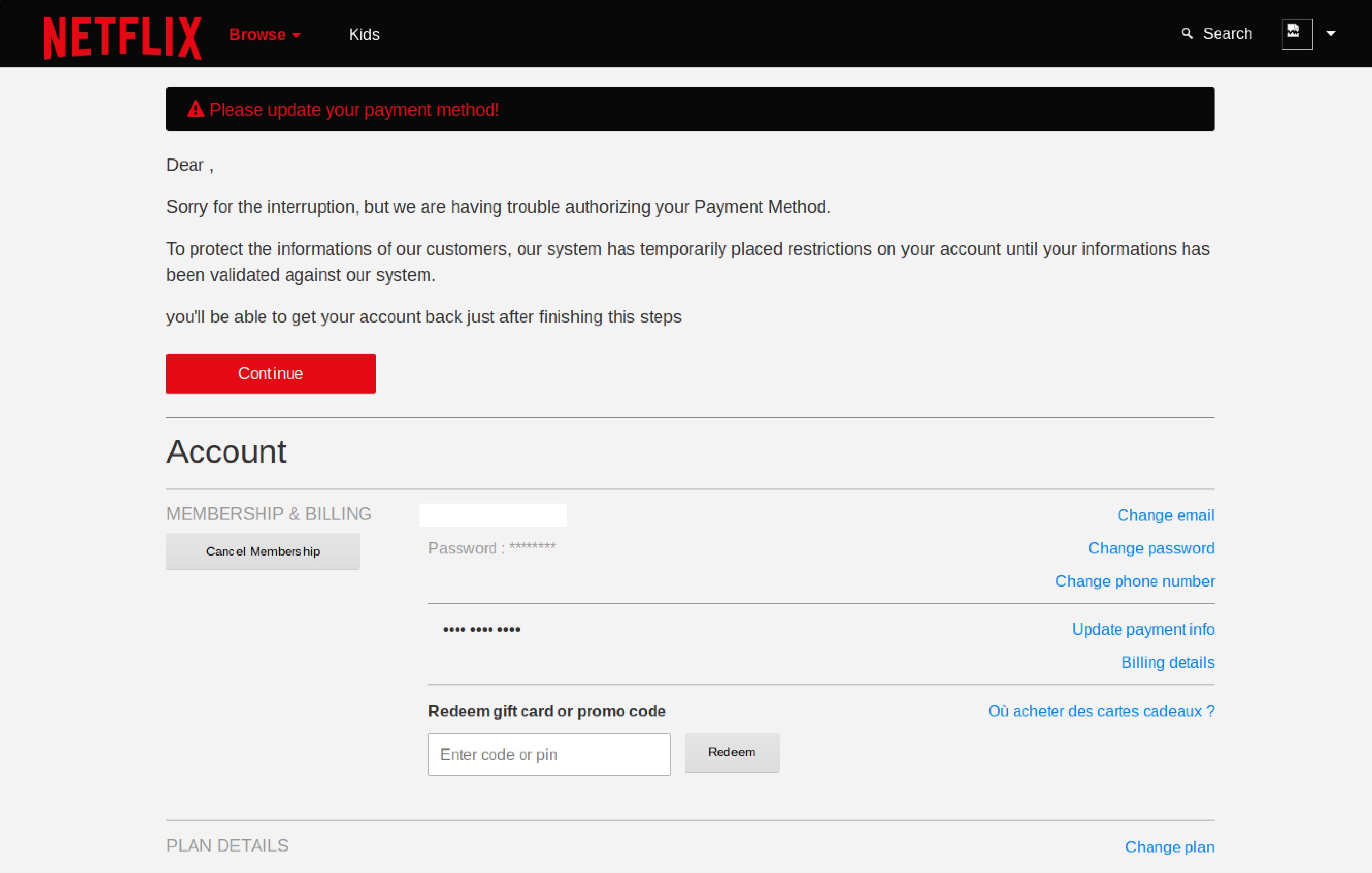 Phishing email brandjacks Netflix; claims users’ subscriptions are